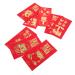 CAXUSD 48pcs Year of The Tiger Red Envelope Zodiac Hong Shui Envelope Lucky Money Envelopes Chinese Gifts Red Wallet Portable Red Envelopes Paper Pocket Year Red Envelope Red 17X9X0.1CM