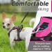 Eagloo Adjustable Dog Harness for Small Dogs - Anti-Train Durable Reflective Strips - Perfect for Walking & Jogging - Rose Red XS (1 Pack) - Buy Online on GoSupps.com