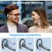 2023 Bluetooth Headset Wireless Earpiece | Clear Call with 2 ENC Microphone | 80Hrs Playtime | Hands-Free Earbuds for Driving/Business | IOS/Android Compatible | Black - Buy Online on GoSupps.com