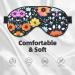 Beautiful Colourful Flowers Eye Mask - Soft Adjustable & Comfortable Sleep Mask for Men & Women - Buy Online on GoSupps.com