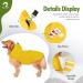 Cellar Dog Rain Coat with Hood & Reflective Strip | 100% Waterproof Ultra-Light Jacket for Medium to Large Dogs - Yellow 5XL - Buy Online on GoSupps.com