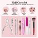 Professional Cuticle Trimmer & Remover Kit | Nail File Buffer Metal Pusher & Nippers | Best Fingernail Care Tool Set for Women - Ship Internationally - Buy Online on GoSupps.com