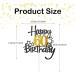DSLSQD 1Pc Happy 60th Birthday Cake Topper Black Gold Glitter Cheers to 60 Years Birthday Cake Pick 60 Fabulous Cake Decoration for Happy 60th Birthday Anniversary Party Supplies(60 th) - Buy Online on GoSupps.com