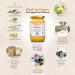 Mellona 100% Raw Honey Natural Creamy Golden Honey Unprocessed Unheated & Unfiltered 1KG - Buy Online on GoSupps.com