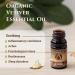 Organic Vetiver Essential Oil 5ml - Cosmos Certified Therapeutic Grade for Aromatherapy with Free E-Book - Buy Online on GoSupps.com