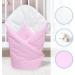 Baby Swaddle Wrap Blanket/Newborn Cotton Swaddling Sleeping Bag 0 to 3 Months (Pink) - Buy Online on GoSupps.com