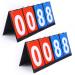 2 Packs Portable Sports Scoreboard Score Keeper for Basketball Volleyball Tennis Outdoor Sports Match Score Keepers