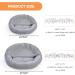 Alalulu Hooded Blanket Small Dog and Cat Bed | Donut Round Calming Pet Cave for Indoor Pets | Anti-Slip, Water/Dirt Resistant Base | Machine Washable | Multiple Colors | 2 Sizes Available | Grey Corn K - Buy Online on GoSupps.com