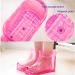 Foot Spa Soak Shoes | Anti-Slip High-Density Foot Soaking Boots - Colorful Heatproof Foot Soaking Shoes Household Foot Bath Shoes for Bathroom Height 18cm Size 45 Red - Buy Online on GoSupps.com