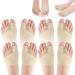 WOSLXM Premium Bunion Corrector Sock Bunion Corrector Socks 2023 New Orthoes Bunion Relief Socks Women & Men Bunion Corrector Bunion Relief Protector Sleeve (4Pairs-Beige Large) 4pairs-beige Large