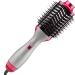 NewWay Hot Air Brush 1000W Power with Overheating Protection ALCI Plug for Safe & Stylish Hair Drying & Volumizing Silver