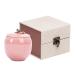 Handicrafted Ceramics Mini Pet Urns Cremation Urns Ceramics Memorial Ashes Urn Ashes Keepsake Memorial Ashes Holder Pet Coffin Beautiful Ashes Keepsake Sealed Ceramic (Pink)