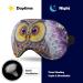 Diamond Owl on Purple Sleep Eye Mask & Blindfold with Elastic Strap - Unisex Sleep Travel Nap Mask - Buy Online on GoSupps.com