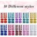 10 Sheets Toe Nail Polish Stickers Glitter Toenail Nail Polish Strips Decals Full Wraps Self Adhesive Toe Nail Tip Full Toe Nail Wraps for Women Girls DIY Nail Decor Art - Buy Online on GoSupps.com