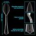 Lonezo 150 Count Clear Plastic Disposable Spoons - Eco-Friendly, Shatter Resistant, Heavy Duty Cutlery - Buy Online on GoSupps.com