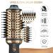 Plavogue Dual Voltage Hair Dryer Brush Volumizer - Travel Salon Blowout Brush, Negative Ionic, One-Step Hot Air Brush - International Upgraded Version (Black Gold) - Buy Online on GoSupps.com