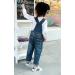 KIDSCOOL SPACE Baby & Little Boys/Girls Water Washed Ripped Soft Denim Overalls 18-24 Months - Deep Blue - Buy Online on GoSupps.com