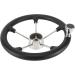 NovelBee 13-1/2 Stainless Steel 5 Spoke Boat Marine Steering Wheel with Black PU Foam and Knob - Buy Online on GoSupps.com
