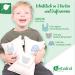 Harbalind Organic Warming Cushion for Babies & Children - Sniff Bunnies Herbal Pillow | 100% Cotton | 19x19 cm Birth Gift with Mint Scent - Buy Online on GoSupps.com