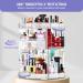 360 Rotating Makeup Organizer | Large Capacity Beauty Organizer with 8 Layers and Detachable Shelves | Clear Cosmetic Storage Display Case for Bedroom Dresser or Vanity Countertop - Buy Online on GoSupps.com