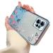Tivenfezk nadoli glitter diamond case for xiaomi redmi note 12 4g sparkle flower butterfly cell phone case soft slope cover frame glossy silicone rhino etui protective cover xiaomi redmi note 12 4g blue