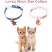 HACRAHO Breakaway Cat Collar 2 PCS - Adjustable Moon Stars Safety Collar for Cats Kittens Puppies - Pink and Blue - Buy Online on GoSupps.com