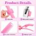 14 Pcs Hair Braiding Tool Set with Magnetic Pin Wristband, Comb, and Alligator Clips for Braid Making - Black/Pink - Buy Online on GoSupps.com
