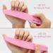 Washable Nail Buffer 100/180 Grit Double Sided File Block for Acrylic & Gel Nails - Pink - Buy Online on GoSupps.com