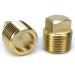 Boat Plugs 1/2 Inch Npt Solid Brass Boat Drain Plug 2 Pack Garboard Drain Plug Boat Drain Plug Fits Most Boat Hulls