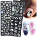 Christmas Nail Art Stamping Plate - JMEOWIO 6 Sheets Snowflake Reindeer Image Plate Nail Art Design Stamp Kit Manicure Template Set - Buy Online on GoSupps.com