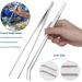 Lxiyu 7 in 1 Stainless Steel Aquarium Aquascaping Tools Kit for Tank Clean & Aquascape - Tweezers, Scissors, Scrapers and more - Buy Online on GoSupps.com