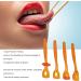 Effective Tongue Muscle Trainer - 4-Piece Portable Device for Dysarthria Recovery | Improve Mouth & Lips Strength (Orange) - Buy Online on GoSupps.com