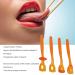 Portable Tongue Muscle Trainer - 4 Piece Mouth Lip Training Device for Dysarthria Recovery (Orange) - Buy Online on GoSupps.com