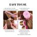 Jumbo Foam Sponge Hair Rollers 24pc Set - Curvy Wavy Hairstyle Curling Tools for Long & Short Hair - Pink - Buy Online on GoSupps.com
