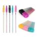 100PCS Multi-Colored Crystal Eyelash Mascara Brushes - Makeup Applicator Wands - Buy Online on GoSupps.com