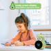 Homealexa Children Lichtwecker - Cute Creative Bedside Lamp & Alarm Clock for Kids | Snooze Function & Night Light | Perfect for Girls & Boys' School Beginners - Green - Buy Online on GoSupps.com