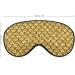 Gold Glitter Scales Sleep Mask for Women | Adjustable Eye Shades Cover with Elastic Strap - Luxurious Comfort & Style - Buy Online on GoSupps.com