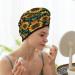 Sunflower Coral Velvet Dry Hair Cap | Ideal for Home Travel Pool Parties & Baths - Quick Drying & Stylish - Buy Online on GoSupps.com