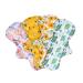 Hemoton 4Pcs Bamboo Charcoal Pad The Inner Layer is Bamboo Charcoal Fiber Panty Liners for Women Reusable Cloth Pads Menstrual Cloth pad Menstrual Pad Cloth Napkin Girl