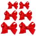 Yolev 6PCS Hair Bows for Girls Hair Bows Clips Hair Accessories Hair Clip for Teen Toddler Girls Kids (6inch 2 4inch 2 3inch 2) Red