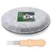 WONVOC Needle Felting Pad, 9.44 x 9.44 x 1.38 Inch, Grey Sponge Needle Felting Pad, Needle Felting Mat with Felting Needle Tool with 3 Needles Accommodates Any Felting Project Rnd - L