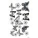 Mini Butterfly Waterproof Temporary Tattoo Sheets - Body Art Stickers for Women, Teens, and Girls - Buy Online on GoSupps.com