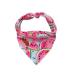 Unique Style Paws Dog Ceal 1 STK.Washable neck triangle made of cotton dogs for small medium large dogs and cats s (1 -pack) watermelon