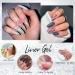 Rechoo 2PCs Black & Silver Reflective Glitter Gel 8ml Nail Polish for Nail Art & Design | Sparkly Gel Liner for Stunning Nail Looks - Buy Online on GoSupps.com