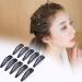 Black Metal Snap Hair Clips Set | Mini Slipproof Hair Clips for Kids - Perfect for Ponytails & Everyday Use - Buy Online on GoSupps.com