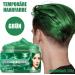  EONFAVE Temporary Green Hair Dye 100g Styling Wax for Men Women Instant Cream for Natural Hair Natural Hairdressing Cream Cosplay and Christmas - Buy Online on GoSupps.com