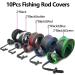 XINGHE 10PCS Fishing Rod Sleeve Socks with Lanyard - Ideal for Fly, Casting, and Sea Fishing Poles - Buy Online on GoSupps.com