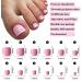 576pc Colored Press on Toenails Short Square Fake Toe Nails - LoveOurHome Glossy Full Cover Artificial False Toenail French Pedicure Decor - 24 Colors for Women & Teens - Buy Online on GoSupps.com