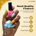 Glamonade 6-Piece Water-Based Nail Polish Set - Non-Toxic DIY Kit for Women and Girls - Golden Silvery Shades - 0.24oz Each - Buy Online on GoSupps.com