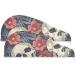 Seamless Skull & Flower Hair Towel 2 Pack | Super Absorbent Quick Dry Hair Turbans for Women & Girls - Buy Online on GoSupps.com